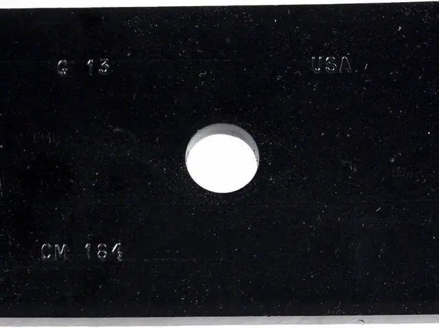 Alt view image 5 of 7 - USA Mower Blades (3) CMB184BP Toothed Extra High Lift Blade Fits Bad Boy® 038-5350-0050 038-5350-00 Length 16 1/2 in. Width 3 in. Thickness .250 in. Center Hole 5/8 in. 32 in. 48 in. Deck