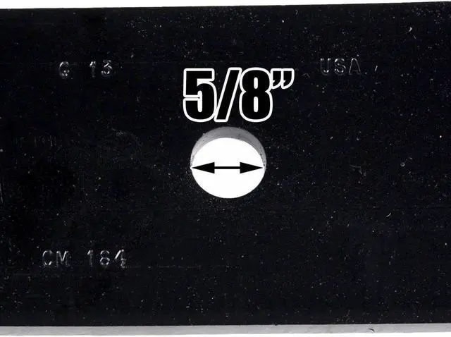 Alt view image 6 of 7 - USA Mower Blades (3) CMB184BP Toothed Extra High Lift Blade Fits Bad Boy® 038-5350-0050 038-5350-00 Length 16 1/2 in. Width 3 in. Thickness .250 in. Center Hole 5/8 in. 32 in. 48 in. Deck