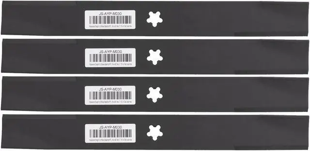 Main image of 4 Mower Blades for AYP® 532134148 532193957 134148 138497 532138497 532127842 131322 139774 38" Deck