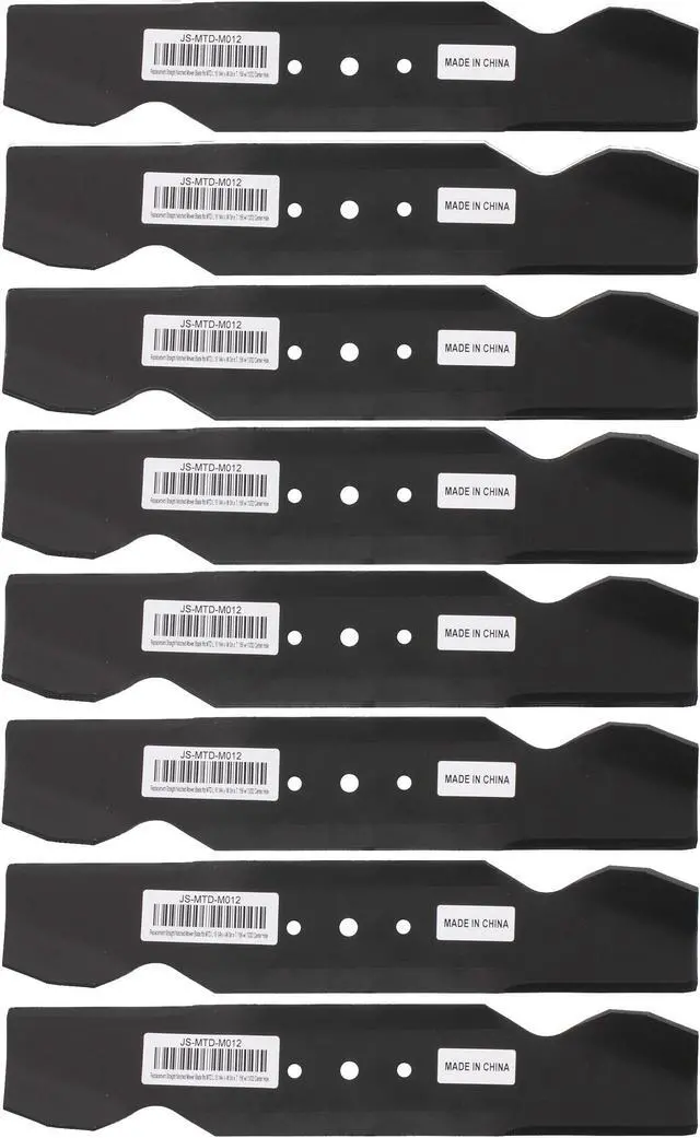 Main image of Erie Outdoor Power Equipment (8) Notched Blade fits MTD® 742-0487 742-0487A 942-0487A 32-inch Deck