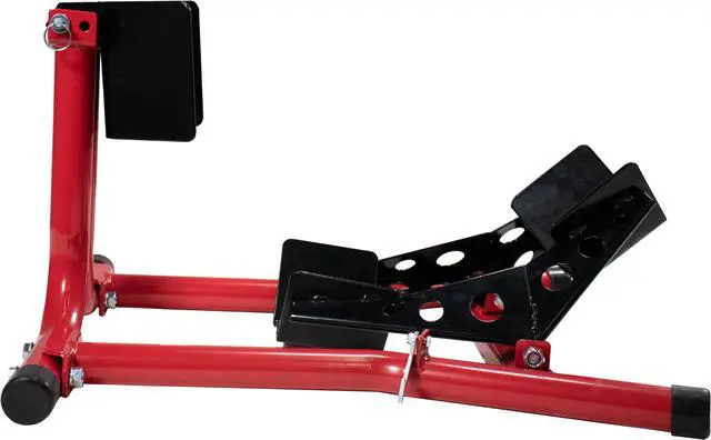 Alt view image 3 of 7 - Dragway Tools 1500 lb Fixed Motorcycle Front Wheel Chock fits Sport Bikes & Road Cruisers