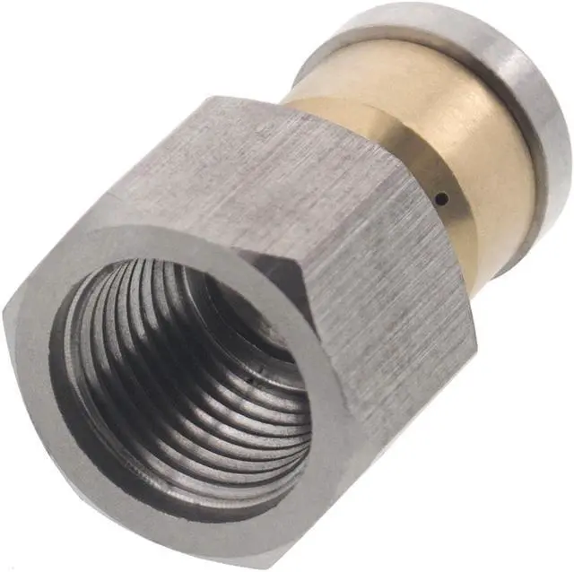 Alt view image 3 of 3 - Erie Tools Rotating 3/8" Drain Cleaning Nozzle 4.0 Orifice 4000 PSI Stainless Steel for Sewer Pipe Water Jetter