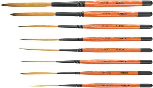 Main image of Andrew Mack Drag'n Fly By Ted Turner 8 Brush Set Series DF Sizes 0000-5