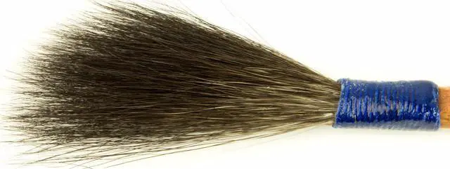 Alt view image 3 of 3 - The Original Mack Sword Striping Size 0 Series 10 Blue Squirrel Hair Pinstriping Brush 1/4" Head Width