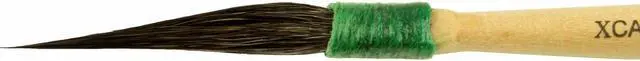 Alt view image 3 of 3 - Andrew Mack Size 000 The Xcaliber Striper Brush Series 1 1/2" Short Blue Squirrel Hair Creates Greater Control for Intricate Designs