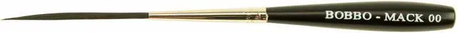 Alt view image 3 of 7 - Set of 4 Sizes 00-2 Series Bobbo-Mack Super Quad 4 Action Scroll Pinstriper Brushes Blue Squirrel & Black Synthetic Hair