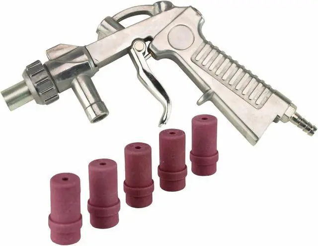 Main image of Dragway Tools Blast Media Gun & (5) 4MM Nozzles for 25 60 90 Sandblast Cabinet