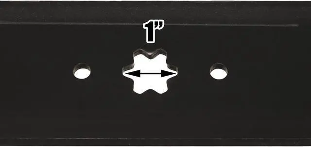 Alt view image 6 of 6 - 3 USA Mower Blades® MTR6771BP Notched High-Lift for Cub Cadet 742-0677 942-0677 OCC-742-0677 MTD 490-110-M117 Length 18-1/2 in. Width 3 in. Thickness .204 in. Center Hole 6 Point Star 54 in. Deck