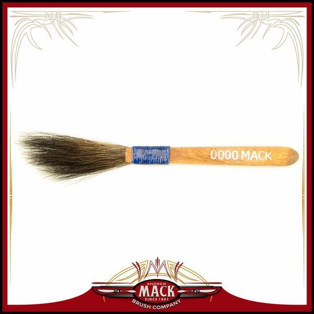 Main image of The Original Mack Sword Striping Size 0000 Series 10 Blue Squirrel Hair Pinstriping Brush 3/16" THIN Hair Head Width