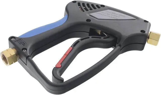 Alt view image 3 of 5 - 25 pack of 4000 PSI Pressure Washer Gun 3/8in. Inlet 1/4in. Female Outlet 7 GPM Replacement Gun with Trigger Lock and Easy Grip for Hi Temp Applications