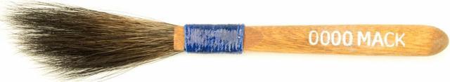 Alt view image 2 of 3 - The Original Mack Sword Striping Size 0000 Series 10 Blue Squirrel Hair Pinstriping Brush 3/16" THIN Hair Head Width