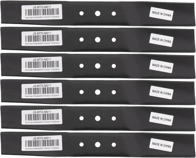 Main image of 6 High Lift Mower Blades for MTD® Lawnflite 395 397 742-0118 942-0118 30" Deck