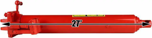 Alt view image 3 of 7 - Dragway Tools 12 Ton Hydraulic Ram for Shop Crane, Engine Hoist, Cherry Picker Jack Lift