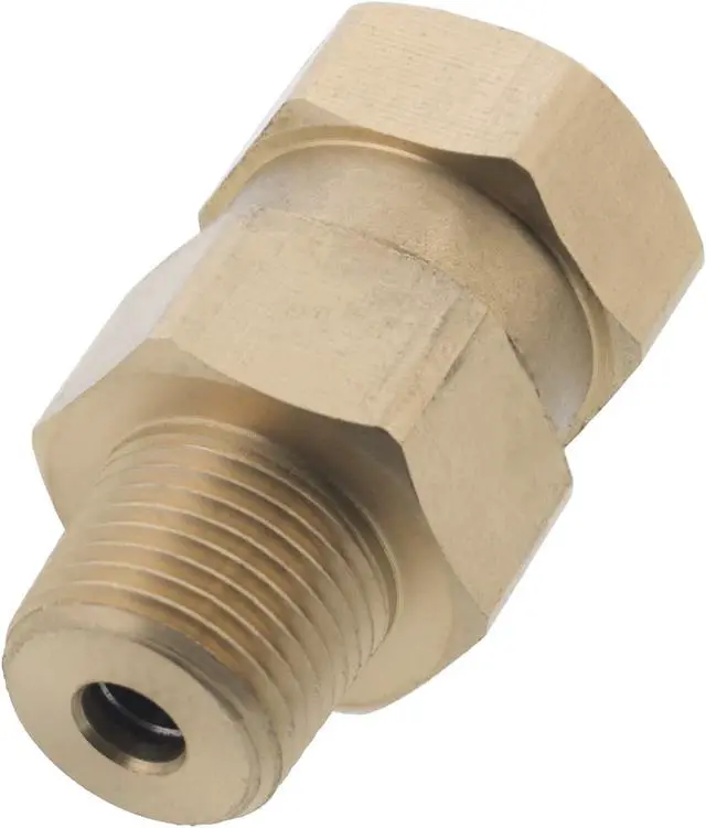 Alt view image 2 of 2 - 10 Erie Tools Brass Pressure Washer Swivel Coupler 3/8in. Male to Female NPT 3200 PSI