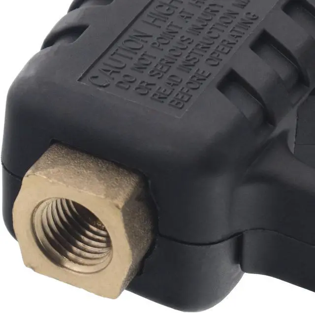 Alt view image 5 of 5 - 25 Erie Tools 4000 PSI Pressure Washer Gun 3/8in. Inlet 1/4in. Female Outlet 7 GPM Replacement Gun with Trigger Lock Hi Temp Application