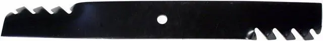 Alt view image 3 of 7 - USA Mower Blades (3) CMB276BP Toothed Extra High Lift Blade Fits Dixie Chopper® 3022760 A6022760N Bunton® PL7441 Length 20-1/2 in. Width 2-1/2 in. Thickness .250 in. Center Hole 5/8 in. 60 in. Deck