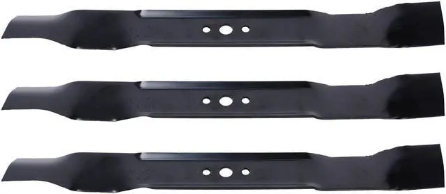 Main image of 3 USA Mower Blades AYP486BP Mulching Blade Fits AYP® Craftsman® 165833B 176135 594893001 532406706 406712X431 Length 21in. Width 2-1/4in. Thickness .134in. Center Hole 5/8in. 21in. Deck
