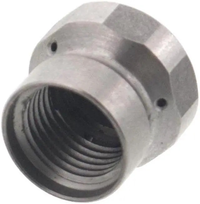Alt view image 3 of 3 - Erie Tools Button Nose 1/8" Drain Cleaning Nozzle 5.0 Orifice 5500 PSI Stainless Steel for Sewer Pipe Water Jetter