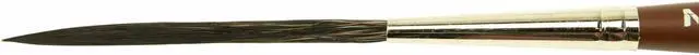 Alt view image 6 of 7 - Set of 4 Sizes 000-2 Series Long Bob Pinstriping Scrolling Brush Black Synthetic & Blue Squirrel 1 3/4" Hair Length