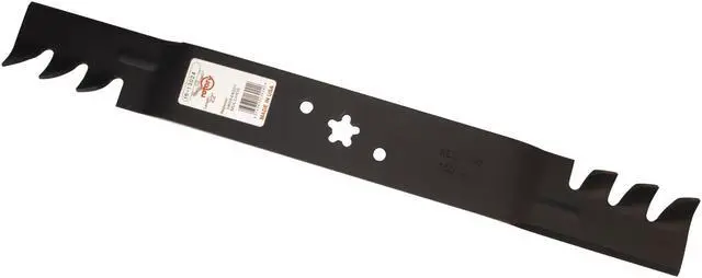 Main image of Rotary® 13024 Mower Blades Fit 80244001 580244002 21-15/16 Length 2-1/2 Width .150 Thickness 5 PT ST Center Hole Fits 22in. Deck