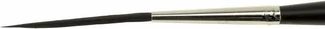 Alt view image 6 of 7 - Set of 4 Sizes 00-2 Series Bobbo-Mack Super Quad 4 Action Scroll Pinstriper Brushes Blue Squirrel & Black Synthetic Hair