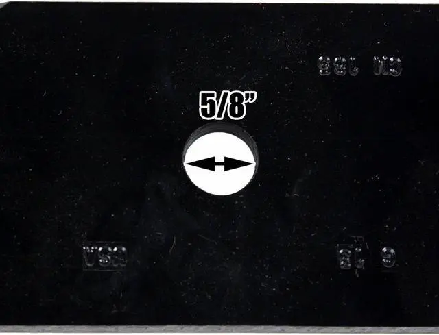 Alt view image 7 of 7 - USA Mower Blades (9) CMB185BP Toothed Extra High Lift Blade Fits Bobcat® 11211102 272254302 32022A WM132022 Length 18 in. Width 3 in. Thickness .250 in. Center Hole 5/8 in. 36 in. and 52 in. Deck