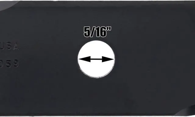 Alt view image 7 of 7 - 3 USA Mower Blades® Toothed for Toro® 109-6872, 103-6381, 48" Deck