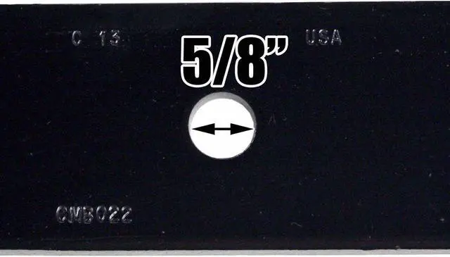 Alt view image 7 of 7 - USA Mower Blades (3) CMB022BP Toothed High Lift Replacement Blade Fits Scag® Toro® 48108 481707 481711 Length 18in. Width 2 1/2in. Thickness .240in. Center Hole 5/8in. 36 52 54in. Deck