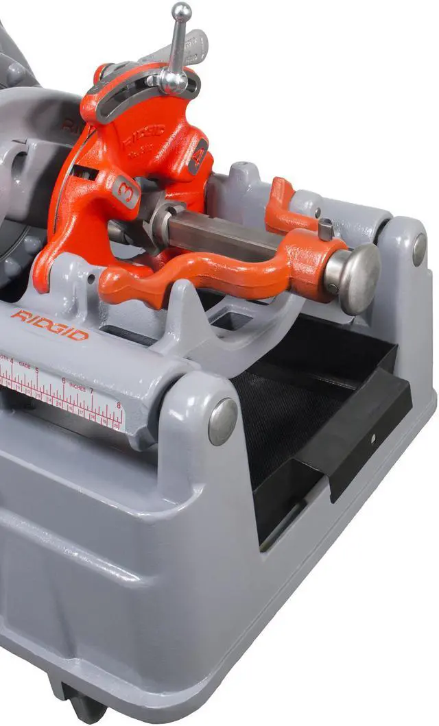 Alt view image 7 of 7 - RIDGID® 535 V3 Pipe Threading Machine with (2) 811A Die Heads and High Speed Steel 47765 47770 Dies