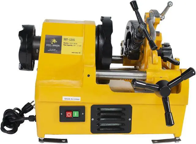 Alt view image 4 of 7 - Steel Dragon Tools® 1215 1-1/2" Power Pipe Threader Threading Machine with 811A Self Oiling Die Head fits RIDGID®  47770 47765 47760 Dies