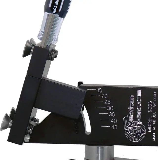 Alt view image 4 of 7 - All American Sharpener Model 5005 Adjustable Lawn Mower Blade Sharpener with Angle Grinder and Wheel