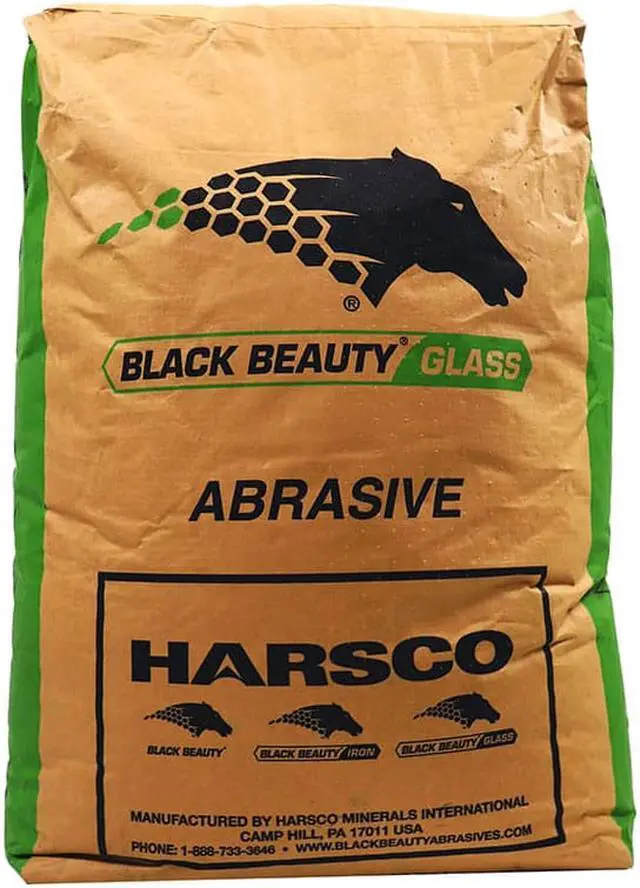 Alt view image 3 of 4 - 50 lbs Black Beauty® Medium Glass Media Abrasive 12/30 Mesh for Sandblast Cabinet