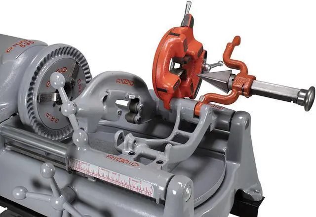 Alt view image 6 of 7 - RIDGID® 535 V1 Pipe Threading Machine with 811 Die Head Alloy Steel Dies Cart & Adapter