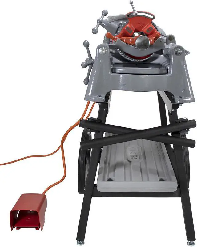 Alt view image 2 of 7 - RIDGID® 535 V1 Pipe Threading Machine with 811 Die Head Alloy Steel Dies Cart & Adapter