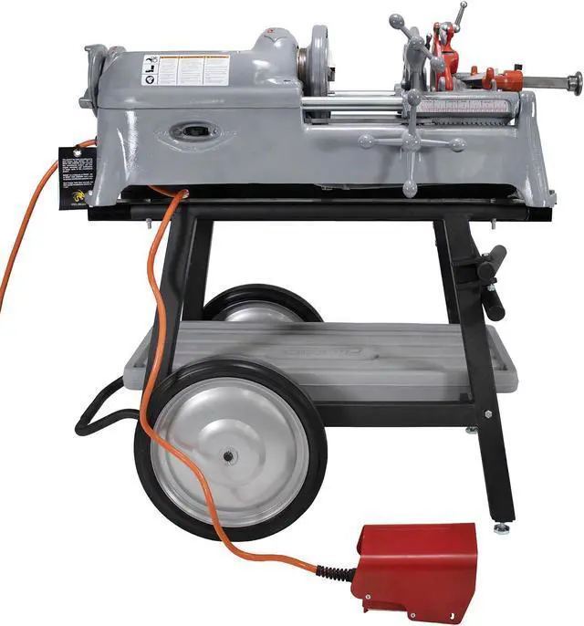 Alt view image 5 of 7 - RIDGID® 535 V1 Pipe Threading Machine with 811 Die Head Alloy Steel Dies Cart & Adapter