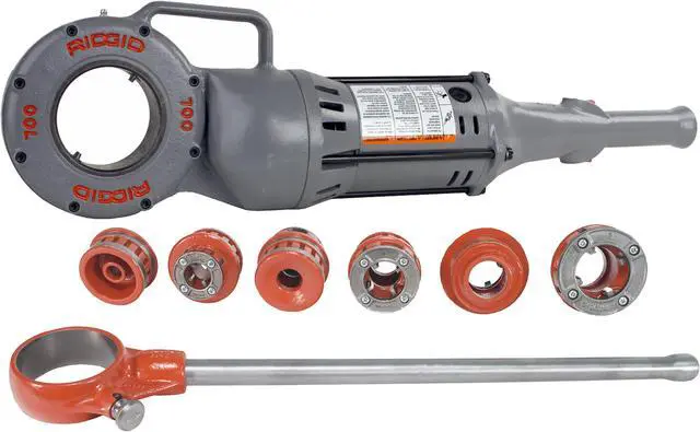 Main image of RIDGID® 700 Power Pipe Threader with 12-R Ratchet Threading Kit 1/2" - 2" NPT Dies