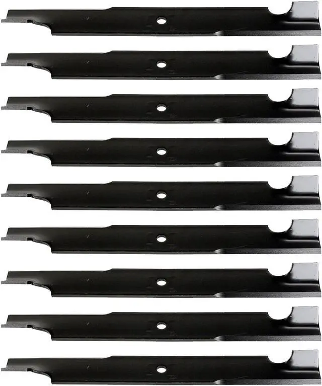 Main image of USA Mower Blades (9) U11108BP Standard Medium Lift Replacement Blades for Great Dane® D18037 GDU10231 Length 18 in. Width 2-1/2 in. Thickness .203 in. Center Hole 5/8 in. 36 in. 52 in. 54 in. Deck