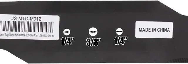 Alt view image 6 of 7 - Erie Outdoor Power Equipment (6) Notched Blade fits MTD® 742-0487 742-0487A 942-0487A 32-inch Deck
