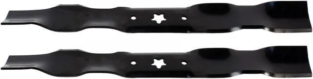 Main image of 2 USA Mower Blades AYP339BP Mulching Blade Fits AYP® 532532193957 581116301 581116302 532 13 41-48 Length 19-5/8 in. Width 2-1/4 in. Thickness .140 in. Center Hole 5 PT ST 38 in. Deck