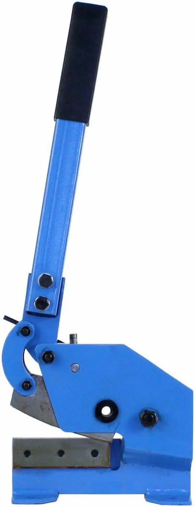 Alt view image 3 of 7 - Erie Tools 5" Mounting Benchtop Manual Hand Plate Shear Cuts Sheet Metal, Rebar, and Round Stock Cutter