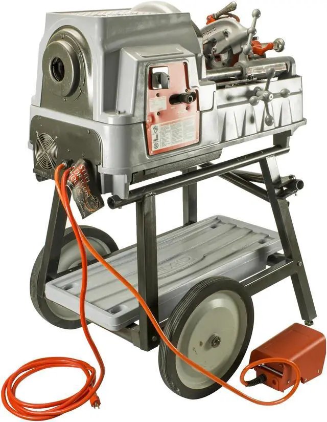 Alt view image 2 of 7 - RIDGID® 535A V3 Auto Chuck Pipe Threading Machine 84097 341 Reamer 811A with Extra Die Head High Speed Steel Dies and Universal Cart