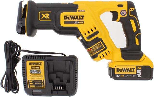 Dewalt DCS367P1 20V MAX XR 5.0 Ah Cordless Lithium-Ion Brushless Compact  Reciprocating Saw