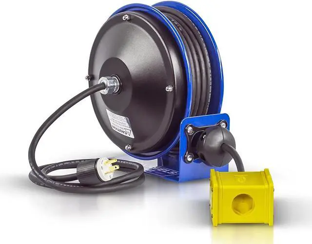 Alt view image 12 of 20 - COMPACT POWER CORD REEL-12/3 X 30' QUAD IND