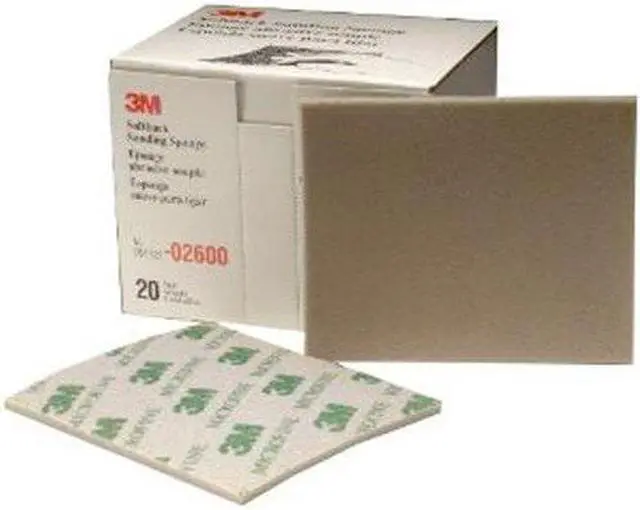 Alt view image 2 of 2 - 3M 02600 4-1/2" x 5-1/2" Microfine Softback Sanding Sponge, Box of 20