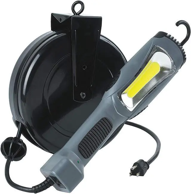 Main image of Prolite 5030AM 1300 Lumen Retractable COB LED Cord Reel, 1, Gray