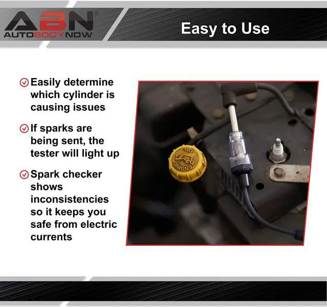 Alt view image 5 of 7 - ABN Inline Straight Boot Spark Plug Ignition Test Light for Small Engine