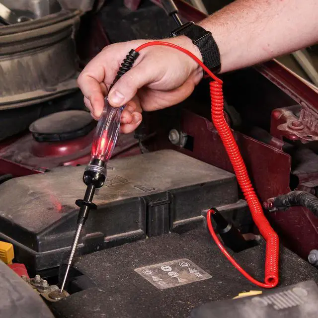Alt view image 9 of 10 - ABN Wire Piercing Circuit Tester LED Test Light 6-12-24V Automotive Probe Tool