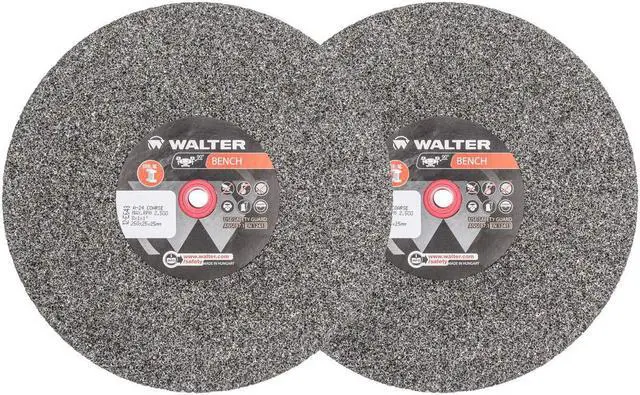 Alt view image 2 of 3 - WALTER SURFACE TECHNOLOGIES 12E345 Grinding Wheel,T1 6"x1"x1" 46 Medium