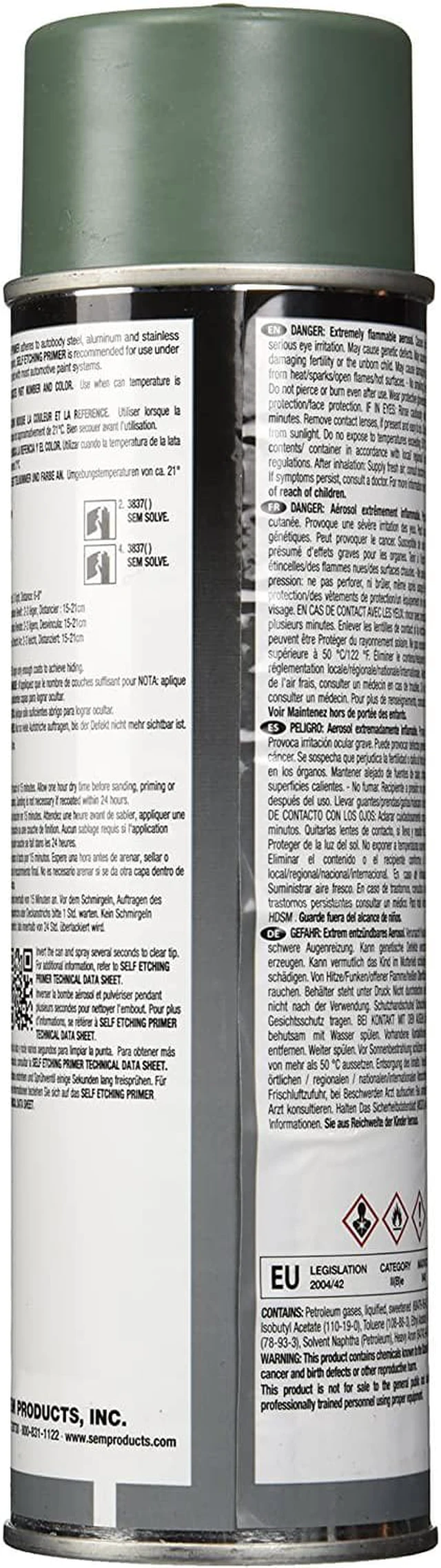 Alt view image 2 of 6 - SEM 39693 Green Self Etching Primer - 15.5 oz.
