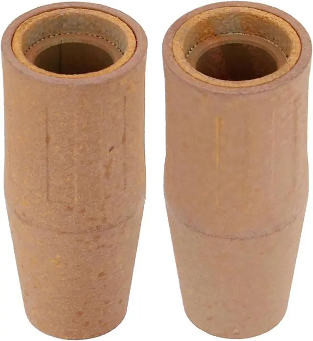 Alt view image 2 of 4 - Walter Welding Nozzle 2pc Set - 1/2in Diameter Pre-Coated Ceramic E-Weld Nozzles